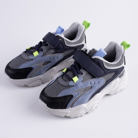 Scarpe da ginnastica per ragazzi Shelovet su una spessa piattaforma blu blu navy multicolore 2
