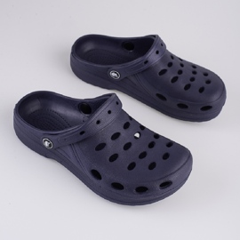 Ciabatte da bambino Shelovet blu navy chiaro 1