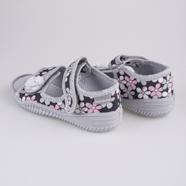 Ciabatte da bambina Viggami Emilka fiori blu navy multicolore 1