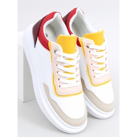 Scarpe sportive da donna Dory Borgogna bianca 2