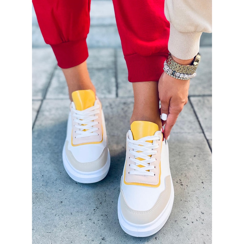 Scarpe sportive da donna Dory Borgogna bianca 1