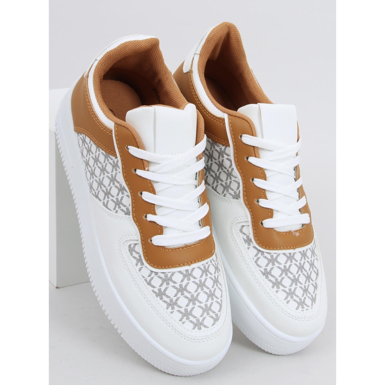 Scarpe sportive da donna Glovi White bianca multicolore 2