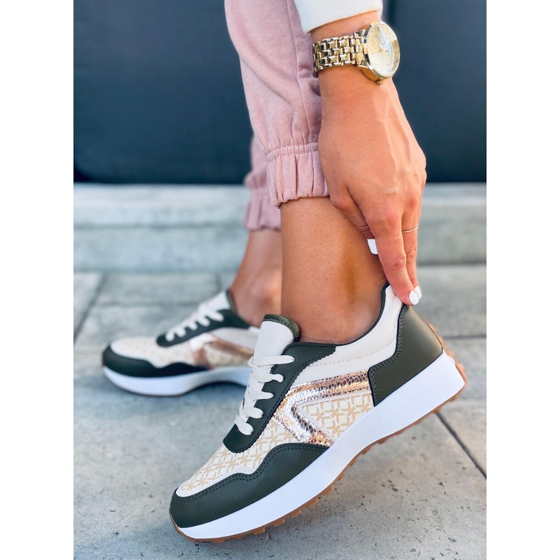 Scarpe da ginnastica Akira verdi beige verde 1