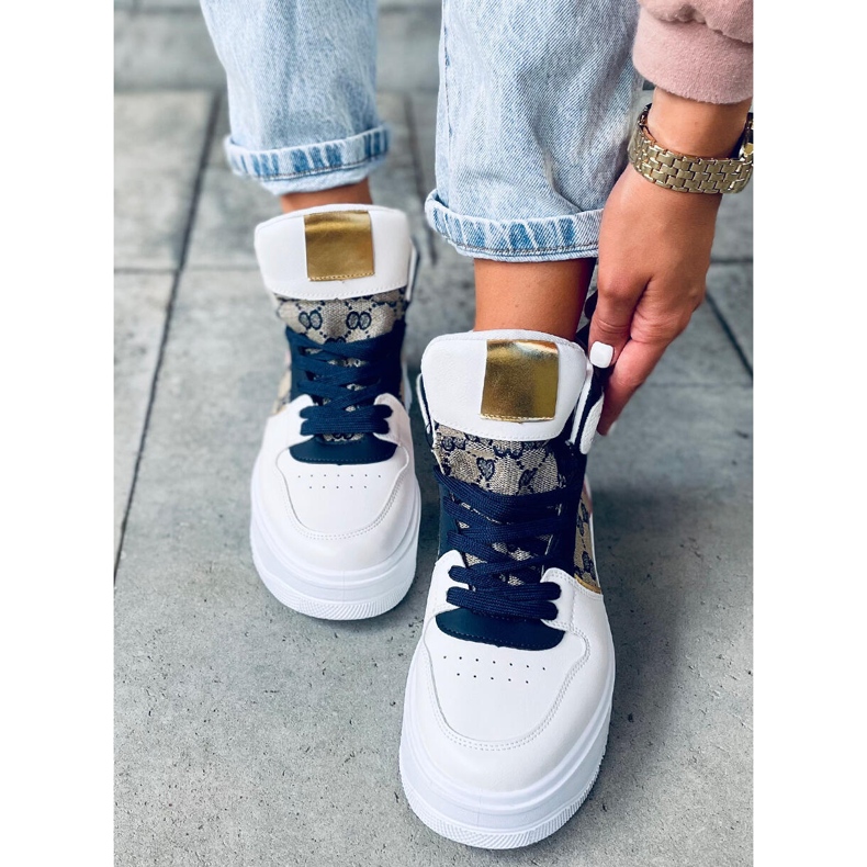 Sneakers alte Axel Navy bianca multicolore 1