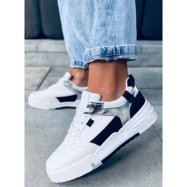 Scarpe da ginnastica nere Cruz bianco nero argento 1