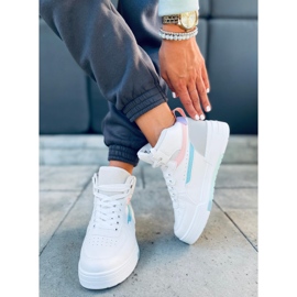 Sneakers alte Tiago Multicolor bianca 1