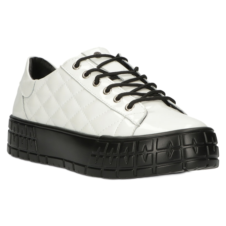 Filippo Eleganti sneakers in pelle verniciata DP3932/22 Bianco 3