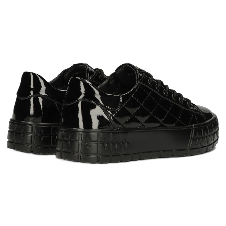 Filippo Sneakers in pelle trapuntata alla moda DP3932 / 22 BK nero 3