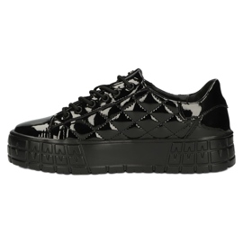 Filippo Sneakers in pelle trapuntata alla moda DP3932 / 22 BK nero 2