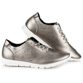 Scarpe da ginnastica argento grigio 1