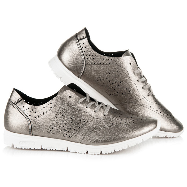 Scarpe da ginnastica argento grigio 1