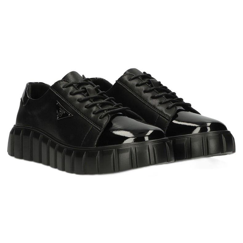 Sneakers in pelle Filippo DP4138 nero 3