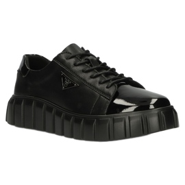 Sneakers in pelle Filippo DP4138 nero 1