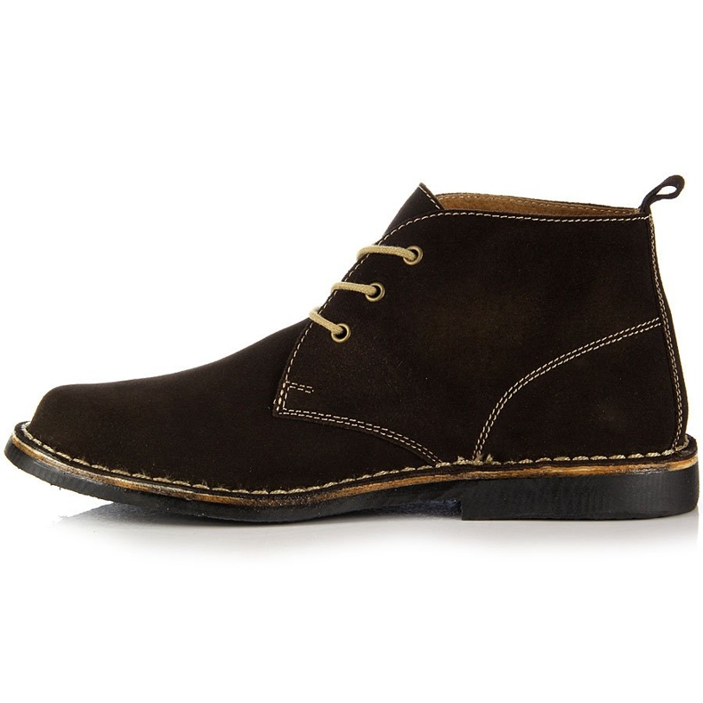 Stivali da uomo Gregor in pelle marrone 1