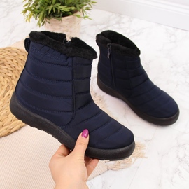 Doposci impermeabili con cerniera NEWS blu navy 2