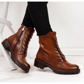 Stivali da donna con ornamenti Vinceza cammello marrone 1