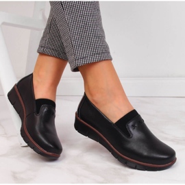 Comode scarpe da donna in pelle nere Filippo nero 1