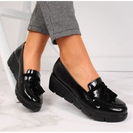 Scarpe da donna in vernice nera Filippo nero 1