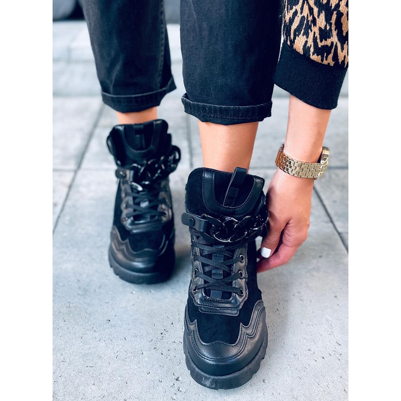 Sneakers con catena Peri Black staccabile nero 1
