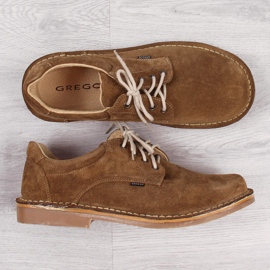 Marrone Gregor 1108, scarpe da uomo in pelle scamosciata 1
