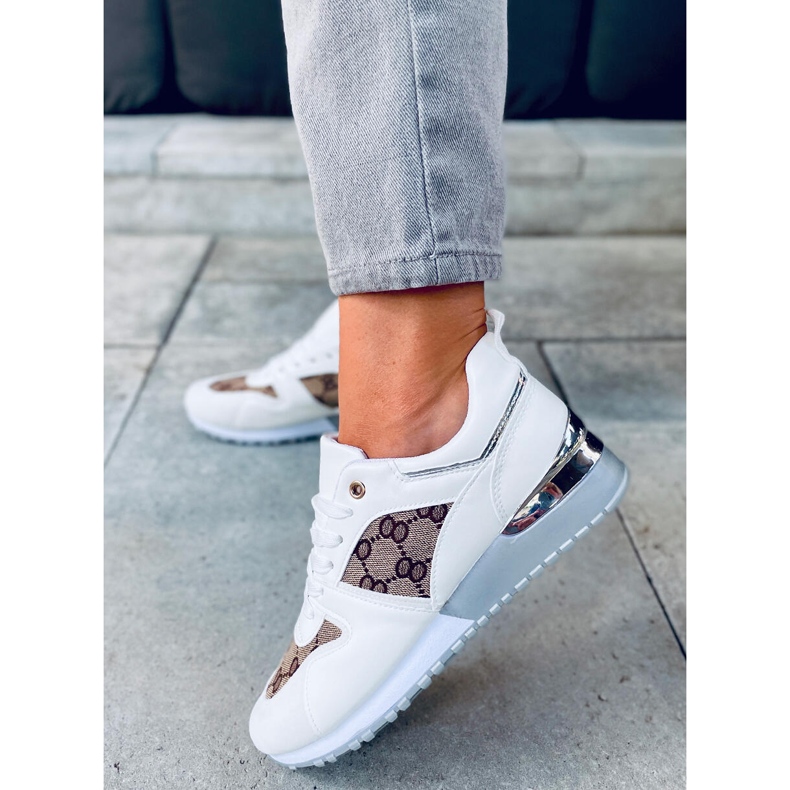 Scarpe sportive da donna Kaffe White bianca 1