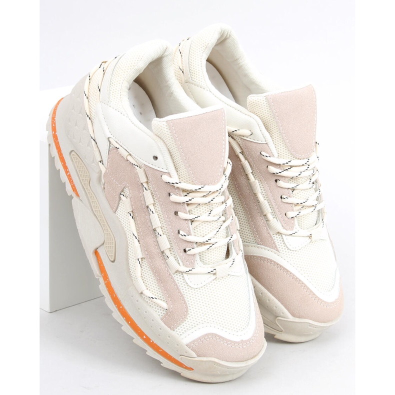 Scarpe sportive da donna Kina Beige 2