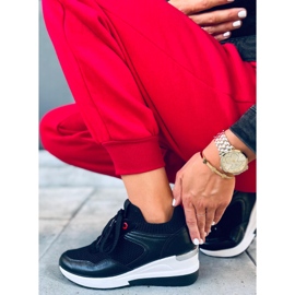 Sneakers Fenix ​​nere con zeppa nero 1