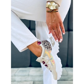 Scarpe da ginnastica Ebba Gold beige rosso multicolore d'oro 1