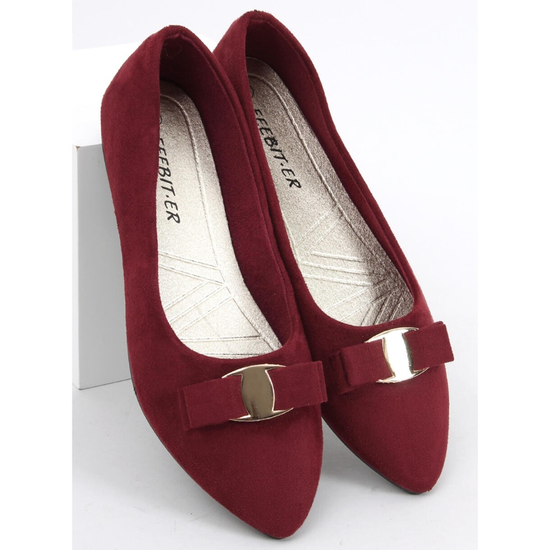 Ballerine da donna Janya Wine Red rosso multicolore 2