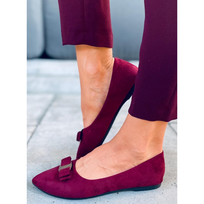 Ballerine da donna Janya Wine Red rosso multicolore 1