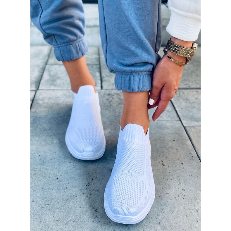 Vien White calzini scarpe sportive bianca 1