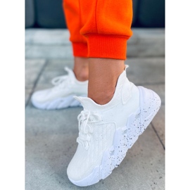 Scarpe sportive a calzino Indu White bianco 1