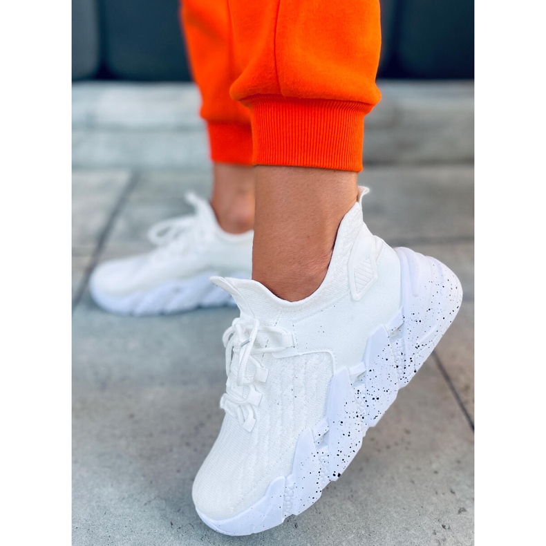 Scarpe sportive a calzino Indu White bianco 1
