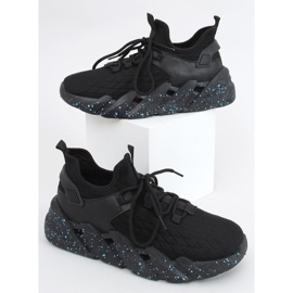 Scarpe sportive a calzino Indu Black nero 2