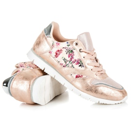 Mckeylor Sneakers da donna con rilegatura rosa 1