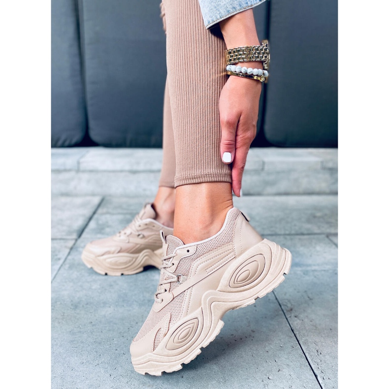 Scarpe da ginnastica Janna Khaki beige 1