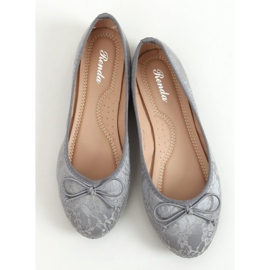 Ballerine in pizzo Casey Grey grigio 1
