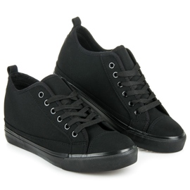 Mckeylor Sneakers nere con zeppa nero 1