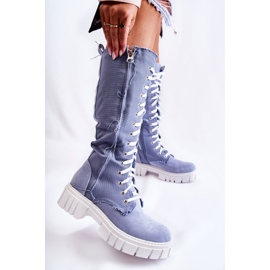 WS1 Stivali Alti Kayra Blue Trappers 2