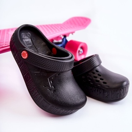 Pantofole leggere per bambini Kroks Big Star II375001 nere nero 1