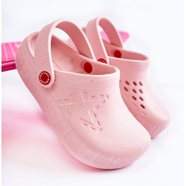 Pantofole leggere per bambini Kroks Big Star II375007 rosa 1