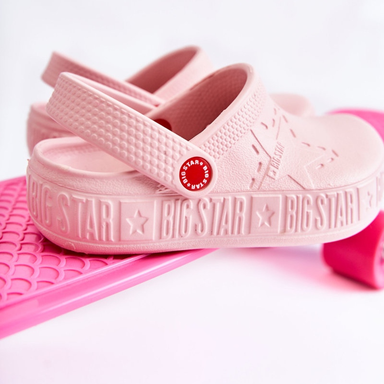 Pantofole leggere per bambini Kroks Big Star II375007 rosa 2