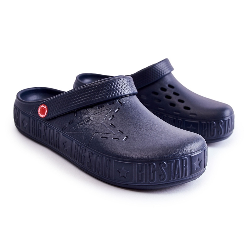 Pantofole leggere da uomo Kroks Big Star II175002 Blu Navy 1