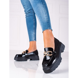 Scarpe Vinceza laccate nere nero 1