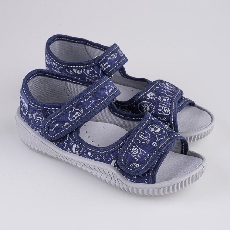 Ciabatte da ragazzo Viggami Franek blu 1