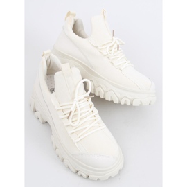 Huggy Beige scarpe sportive con suola alta 2