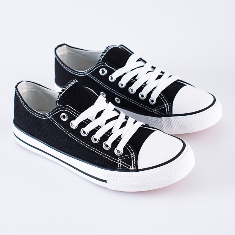 Classiche sneakers nere per ragazzi Shelovet nero 1