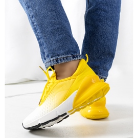 Sneakers sportive Glaner gialle bianca giallo 1