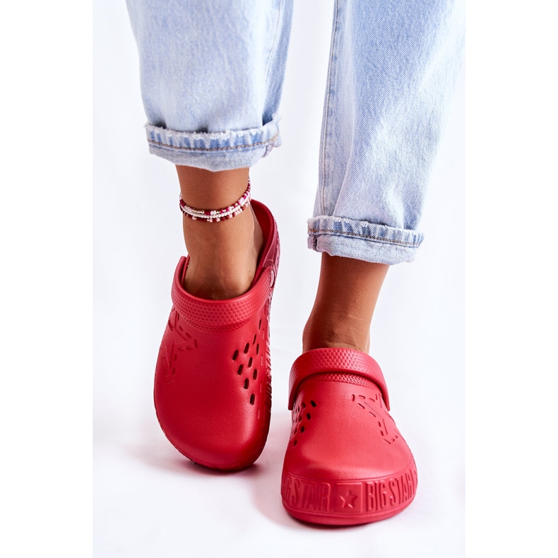 Ciabatte leggere da donna Kroks Big Star II275004 rosse rosso 1