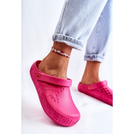 Ciabatte leggere da donna Kroks Big Star II275007 Fucsia rosa 2